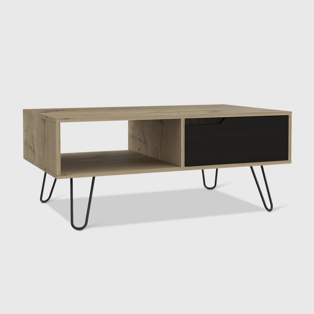 Photos - Coffee Table Aster Cubicle  Light Wood - RST Brands