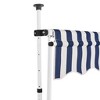 VidaXL Manual Retractable Awning 118" Blue and White Stripes - 2 of 4