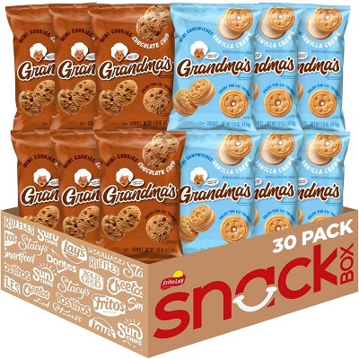 Grandmas Cookies, Mini Variety Pack -  30 Count (pack Of 1)