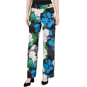 I.N.C International Concepts Womens Floral Crepe Casual Wide Leg Pants, Multicoloured, 6 - 1 of 1