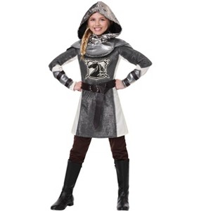 HalloweenCostumes.com Medieval Knight Costume For Girls - 1 of 3