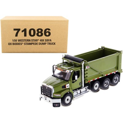 Western Star 49X SBFA OX Bodies Stampede Dump Truck Olive Green Met.  