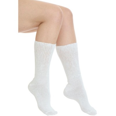 Comfort Choice Women's Plus Size 2-Pack Open Weave Extra Wide Socks
