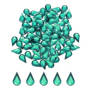 Unique Bargains Acrylic Flat Back Diamond Gems Bead for Face Painting Crafts 100 Pcs - 1 of 4