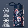 NBA Washington Wizards 14oz Kids Stainless Steel Water Bottle With Straw Lid and Flexible Handle - 3 of 4
