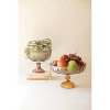 Ribbed Glass Compote – Multi-Color Decorative Bowl 9.5" for Display or Serving By Kalalou - 4 of 4