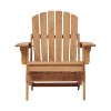 Whisen Oversized Wooden Adirondack Chair with Pre-Assembled Back - 3 of 4