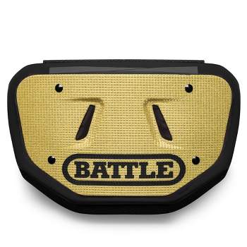 Battle Sports Youth 3D Diamonds Protective Football Back Plate - Gold