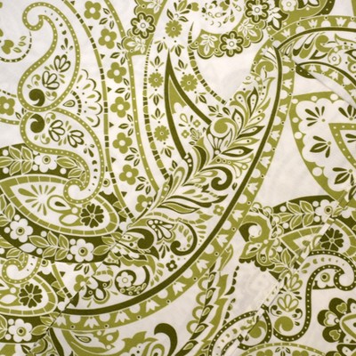 boho paisley green