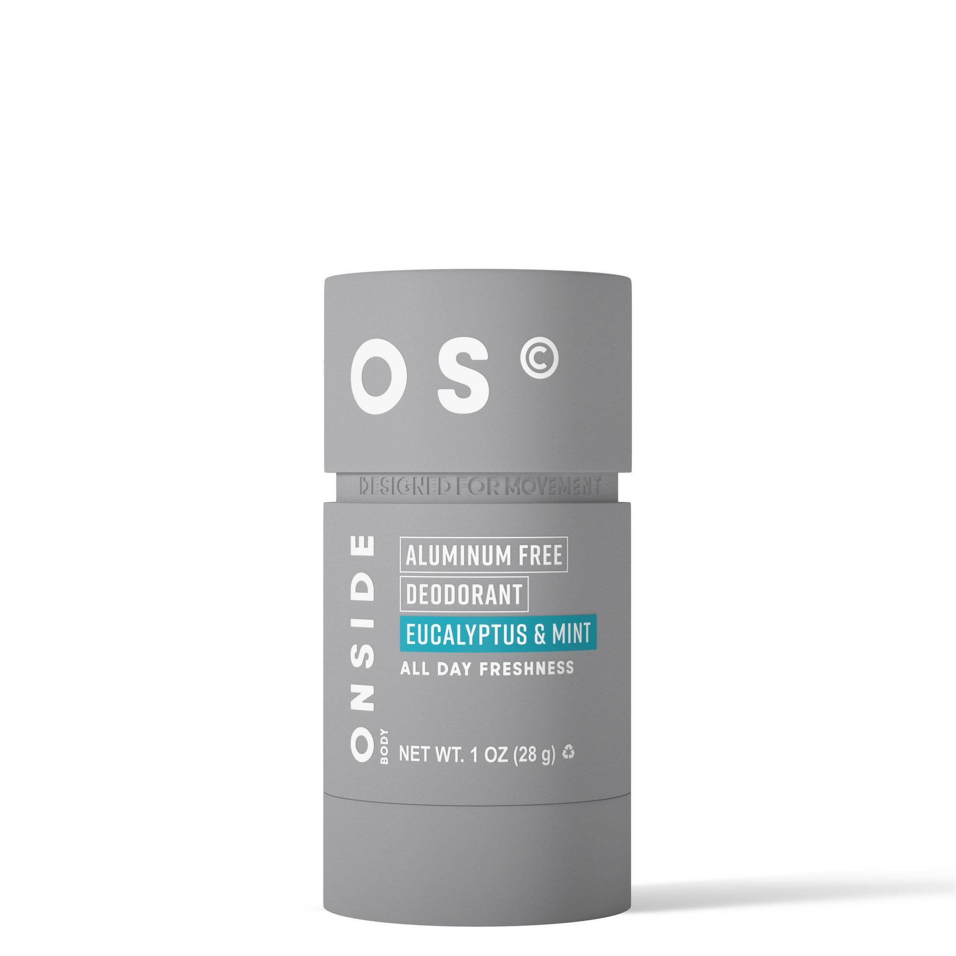 Onside 48-Hour Protection Aluminum-Free Deodorant Stick - Eucalyptus Mint - 30g: Under Arm, Solid Form, Travel Size