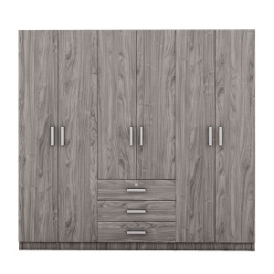 NicBex 68.00"H Armoire Wardrobe Closet Storage Cabinet with 6 Doors & Shelves & 3 Drawers for Bedroom - 1 of 4