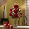 Nearly Natural Roses with Cherry Blossoms Artificial Flower Arrangement - 2 of 2