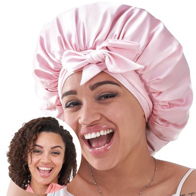 YEVYO Silk Bonnet for Sleeping Women, Satin Hair Bonnet for Sleeping for Wavy Curly Natural Hair Women Men