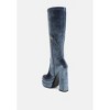 Lazuli High Block Heel Velvet Boot - 3 of 4