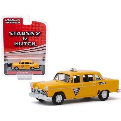 1968 Checker Taxi "Metro Cab Co." Yellow "Starsky and Hutch" (1975-1979) TV Series 1/64 Diecast Model Car by Greenlight