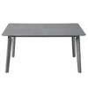 Lirago Rectangular Dining Table 30.1"H x 35.1"D x 59.8"W Vintage Ash Wood or Grey Finish High Capacity Tabletop - 4 of 4