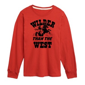 Boys' - Instant Message - Wilder Than The West Long Sleeve Graphic T-Shirt - 1 of 4