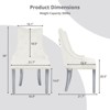 IULULU Dining Chairs Set of 2 with Stainless Steel Legs and Lion Head Handles - 4 of 4