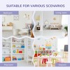 Resenkos 6-Cubby Kids Bookcase with Reading Nook and Cushion, Multi-Purpose Storage Organizer for Bedroom, Living Room, Grey Gray - 3 of 4