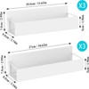 Attop 6 Pack Magnetic Spice Storage Rack Organizer for Refrigerator and Oven, White Fridge Organizers and Storage - 2 of 4