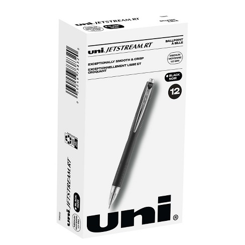Uni-Ball Jetstream RT Roller Ball Retractable Pen, 1.0 mm, Assorted Ink, Bold, 5-Pack