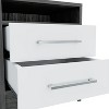Grungis Modern Night Stand with 2 Drawers,Wooden Nightstands with Concealed Shelf,Bedside Table for Bedroom Furniture - 4 of 4