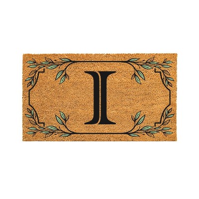 28" x 16" Monogram Coir Mat, Letter  "I"