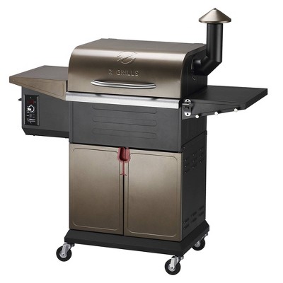 Z Grills 573 sq in Pellet Grill and Smoker with Cabinet Storage ZPG-600D, Bronze