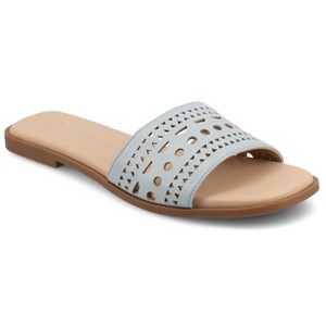 Journee Women's Brodie Flat Sandals - 1 of 4