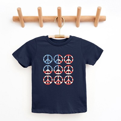 The Juniper Shop Peace Signs Flag Youth Short Sleeve Tee