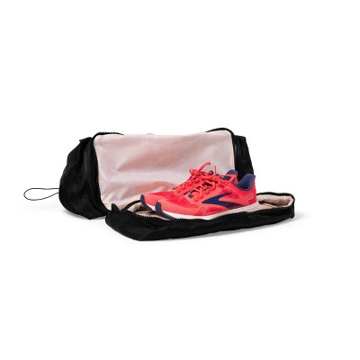 Black Polyester Yoga Gym Bag with Multiple Pockets
