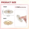 Unique Bargains Detachable Classic Fashion Sparkling Rhinestone Shoe Clips 1 Pair - 2 of 4