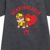 Girls' - Paw Patrol - Valentine's Heartbreaker Graphic Short Sleeve Fleece Dress - 2 of 4
