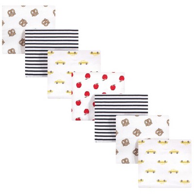 Image of Hudson Baby Infant Cotton Flannel Receiving Blankets Bundle, Nyc, One Size