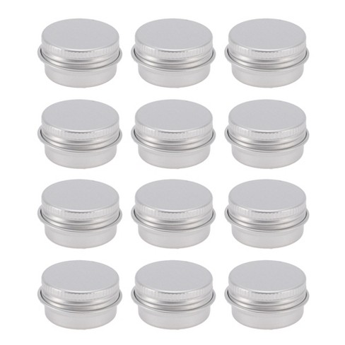 Unique Bargains Portable Travel Cosmetic Jar Silver Tone 12pcs - image 1 of 4