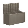 FURNIinspire Deck Boxes, Outdoor Patio Storage Box with Large Storage Capacity for Patio Furniture Cushions Garden Tools, Brown, 48.03"*21.46"*24.53" - 3 of 4