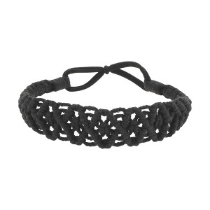 Unique Bargains Women's Hand-woven Argyle Headbands 1 Pc - 1 of 4