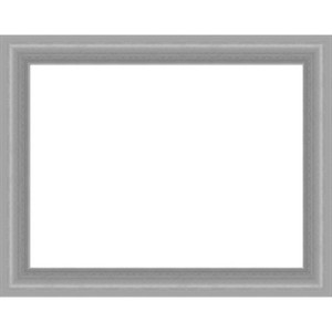 Amanti Art Peak Polished Nickel Narrow Framed Dry Erase Magnetic Board - 1 of 4