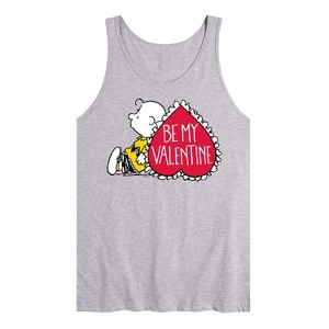 Men's - Peanuts - Be My Valentine Graphic Tank Top - 1 of 3