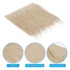 Unique Bargains DIY Crafts Halloween Gnome Beard Plush Fluffy Faux Fur Fabric Square Patches - 4 of 4