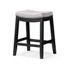 Maven Lane Sophia Backless Fabric Counter Height Bar Stool - 2 of 4