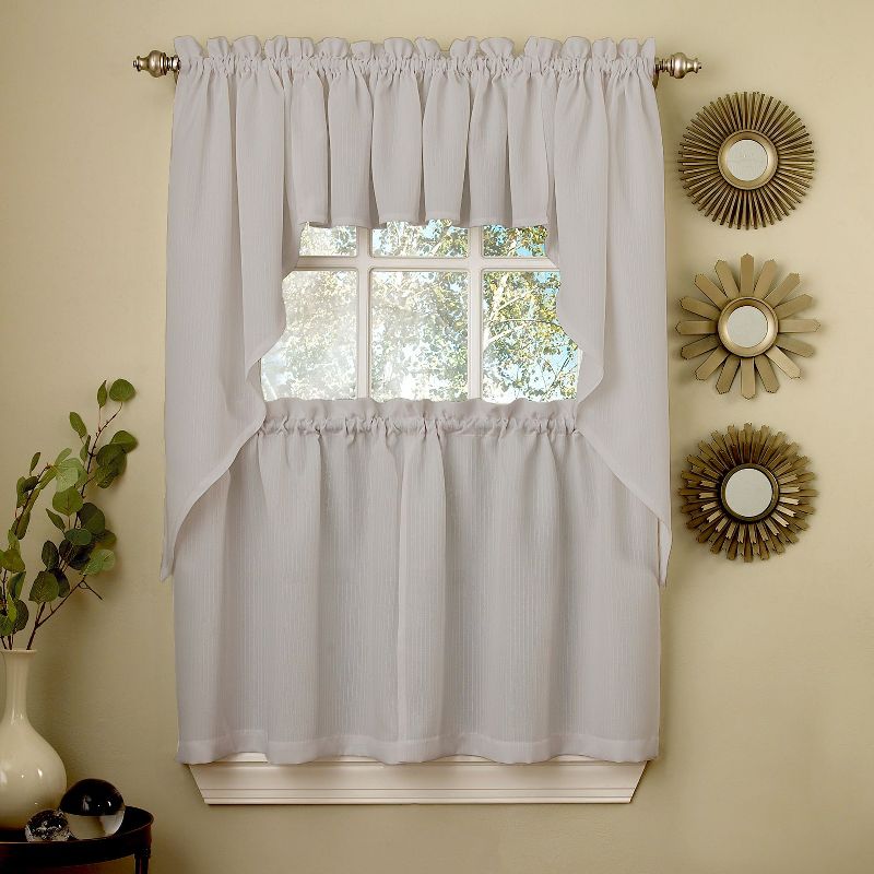 Opaque Ripcord Kitchen Window Curtains by Sweet Home Collection™, 1 of 3