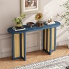 PAGED 48 inch Farmhouse Console Table with Rattan Decoration,Entryway Table for Living Room,Hallway - 2 of 4