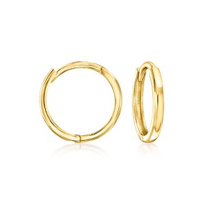 Pure Collection by Ross-Simons Italian 14kt Yellow Gold Charm-Compatible Huggie Hoop Earrings - 1 of 4