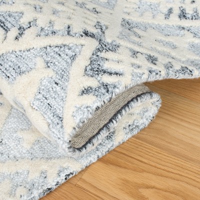 Hand-Tufted Americana Gray Wool 6' x 9' Rectangular Area Rug