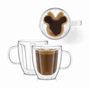 Disney Minnie Mouse 3D Double Wall Glass Mugs - 1 of 4