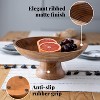 Wooden Fruit Bowl for Kitchen Counter | 12" Large Premium Eco Friendly Fruit Basket for Kitchen | Acacia Wood Bowl for Table Decor, Centerpiece - 4 of 4