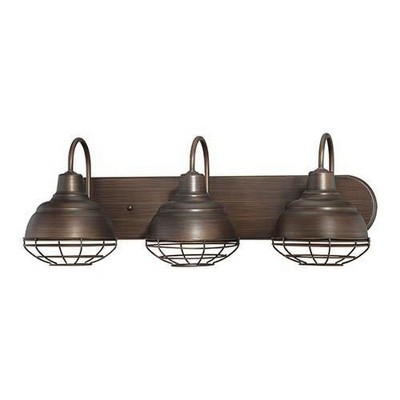 Millennium Lighting Neo-Industrial 3 - Light Vanity in  Rubbed Bronze