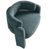 34.65" Wide Modern Barrel Chairs Accent Chairs Comfy Upholstery Accent Chair, Couch Armchair for Living Room Bedroom Waiting Room Office, Green - 4 of 4
