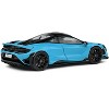 2020 McLaren 765 LT Curacao Blue with Black Top 1/43 Diecast Model Car by Solido - 3 of 4